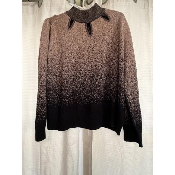 Adrienne Vittadini Sweaters - Adrienne Vittadini Gold and Black Cut out Size‎ XL